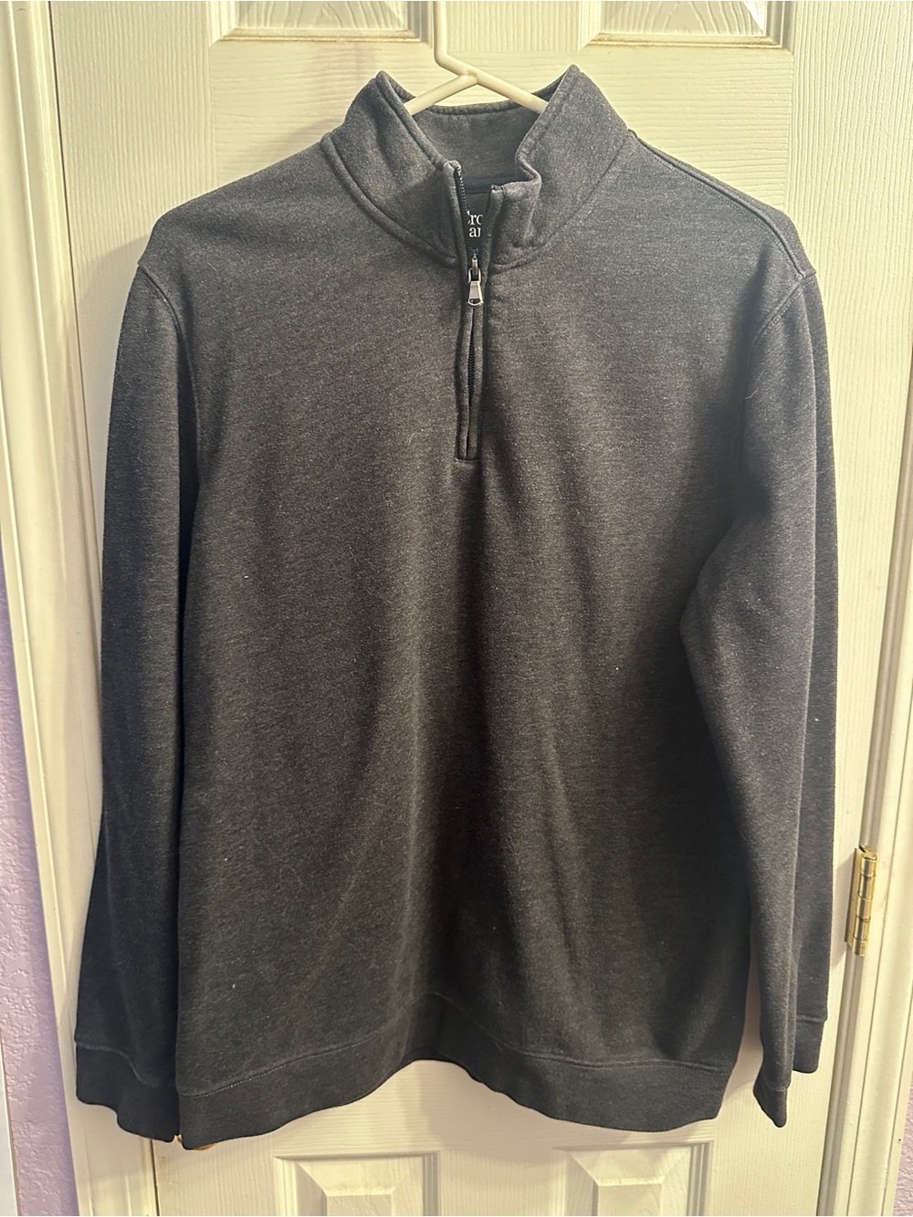 croft & barrow Men's Charcoal gray Half-Zip  Jacket